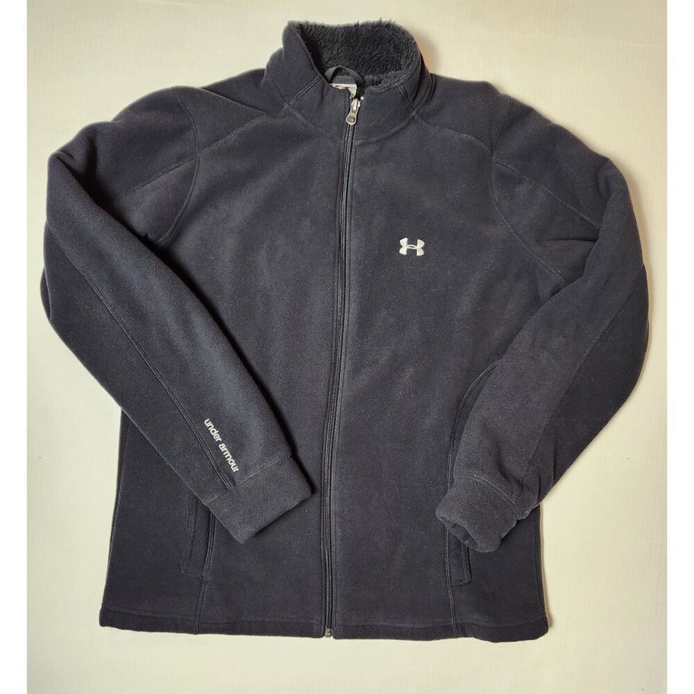 Under Armour Women’s Black Full-Zip Fleece Jacket Size Large